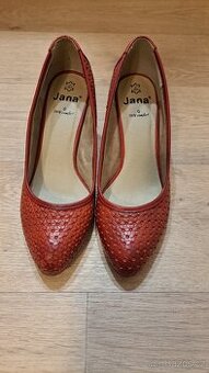 Dámské červené  lodičky vel. 38 zn. Jana