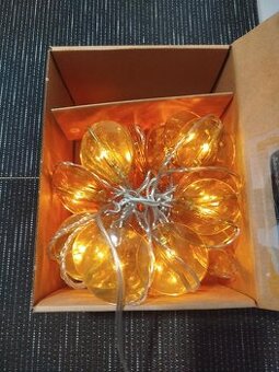 SKINA vánoční světelný řetěz - čočky, venkovní