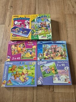 Různé puzzle - Disney apod