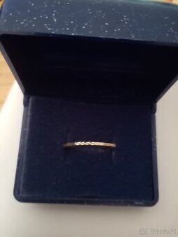 Zlatý prstýnek slabý pánský kroužek