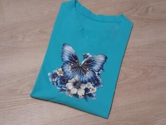 HEZKÉ DÁMSKÉ TRIKO S MOTIVEM - vel.XL