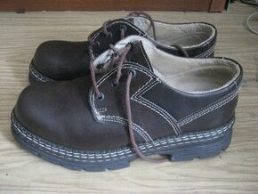 2x nošené kvalitní kožené boty - 1