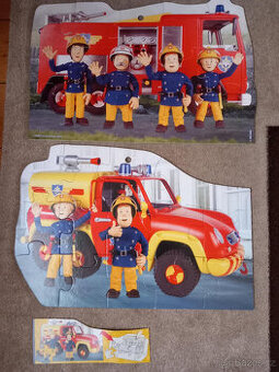 oboustranné Puzzle-požárník Sam