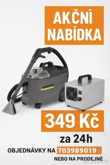 Půjčení tepovače a generátoru ozónu