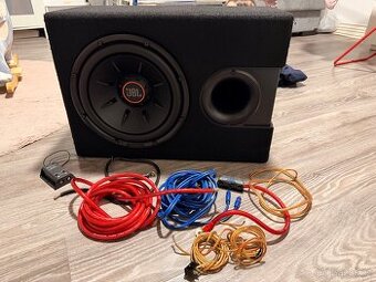 Subwoofer JBL S2-1224SS+Zesilovač Crunch+kompletní kabeláž