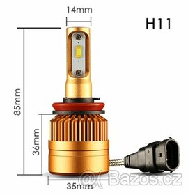 LED žárovka H11. 1 pár