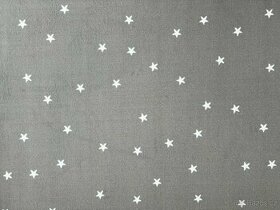 Dětský koberec Hvězdička šedá - 1