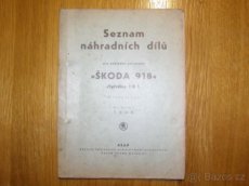 Prodám katalog dílů Škoda 104/II (typ 918)