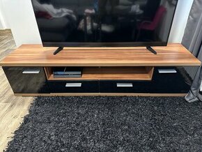 TV stolek - černý pololesk