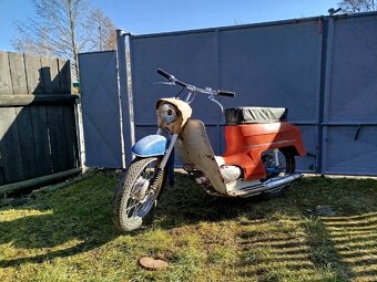 Jawa 20 pionýr + cross rám mustang