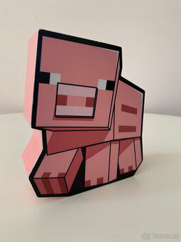 Dekorativní lampa Minecraft – Prasátko
