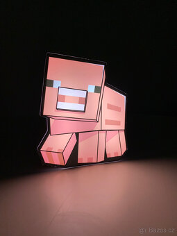 Dekorativní lampa Minecraft – Prasátko