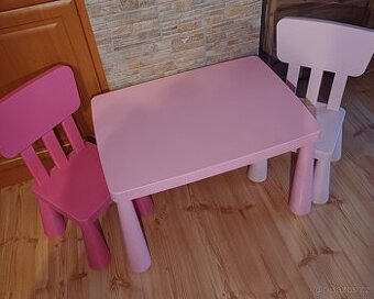 Mamut dětský set - stolek + 2x židle