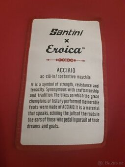 Prodám nový cyklo dres Santini L 'Eroica.