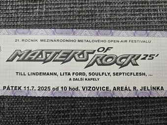 Masters of rock- PÁTEK