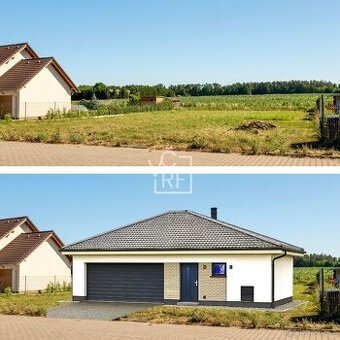 Prodej stavebního pozemku o rozloze 827 m2 včetně povolení a