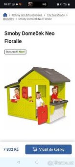 Prodám dětský domeček Smoby, velmi slušný stav