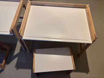 Rostoucí dětský psací stůl ikea flisat (mám 2ks) - top stav