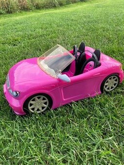 Barbie auto kabriolet růžová Mattel