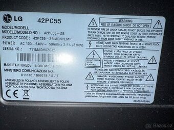 Lg TV plasma 55
