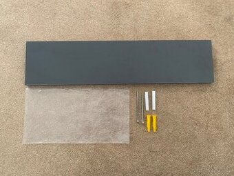 Nástěnné police antracitová