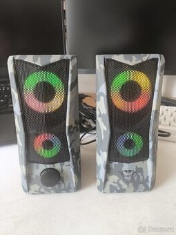 Prodám herní reproduktory Trust GXT s RGB podsvícením