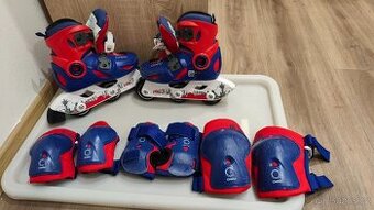 Sada dětských kolečkových inline bruslí Oxelo vel. 26-28