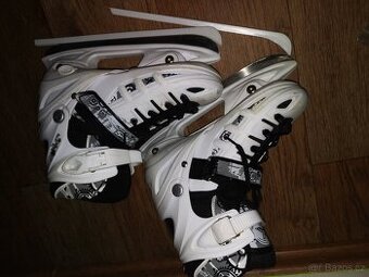 ⛸️ Dívčí rostoucí brusle 2v1 (35–38, svítící kolečka)