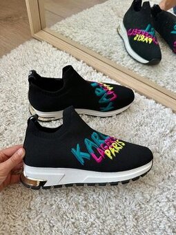 ČERNÉ PONOŽKOVÉ TENISKY KARL LAGERFELD