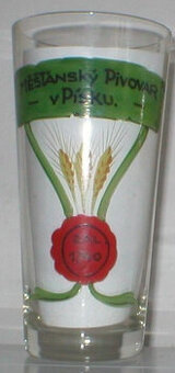 Pivní sklo sklenice půllitry tretinky cedule lahve 06