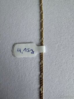 Zlatý řetízek 14K, délka 60 cm, 4,15 g