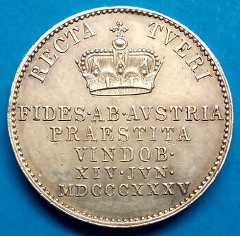 Stříbrná medaile Vídeň císař Ferdinand V.