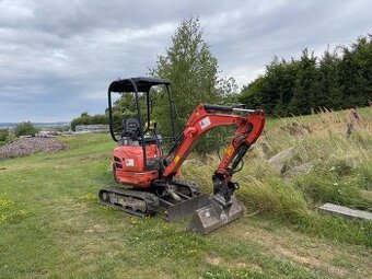 Pásové minirypadlo Kubota U17-3a, hmotnost 1.73 t