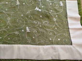 Vánoční ubrus saténový - 1