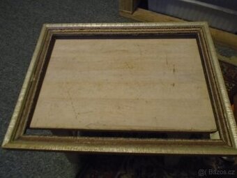 1x Starý dřevěný rámeček - 1