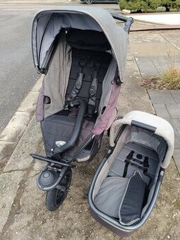 Tfk kočárek korbicka +sporťák +autosedacka joie igemm2