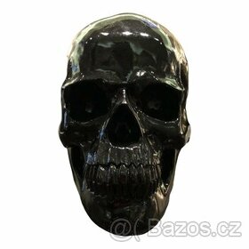 Skull-Black lebka Polystone, 24cm