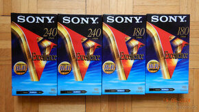 VHS Sony Excellence nové videokazety