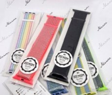 Nylon řemínek pásek pro Apple Watch 38 40mm nebo 42 44mm