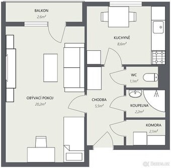 1+1 - 44m2, Trutnov