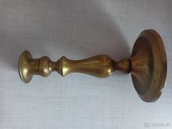 Cínový stolní svícen, výška 17cm
