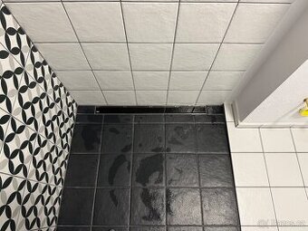 Sprchový žlab Alcaplast APZ106-750 + rošt plný černý sklo