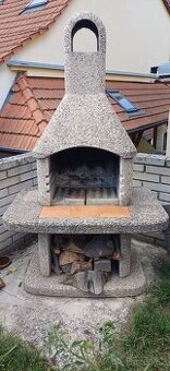 betonový zahradní gril