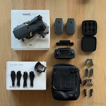 Dron DJI Mavic Pro (Fly More Combo)+ příslušenství