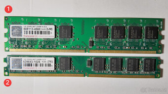 RAM paměti DDR2 - různé druhy