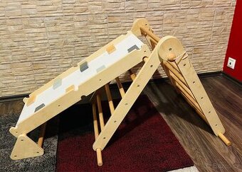 Dřevěné domácí hřiště Mamabrum 3v1