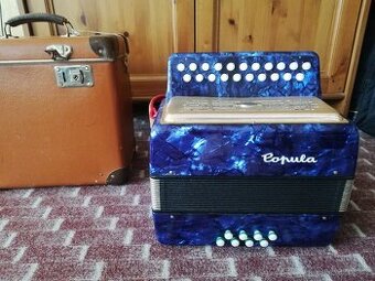 Heligonka - Harmonika - Popular 8 basů + kufr