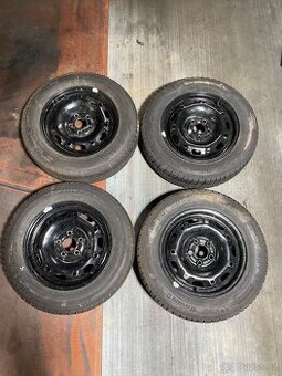 Plechová kola Škoda Fabia, 5x100, zimní gumy,