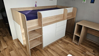 Vyvýšená (patrová) postel SMILE L