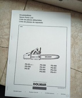 Dolmar-katalog náhradních dílů. 2 varianty.